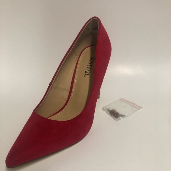 Red Pointed Toe Pump high just fab - Picture 6 of 6